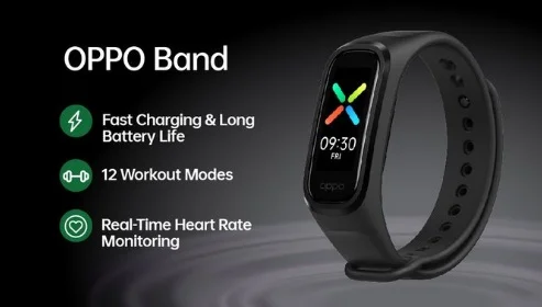 مواصفات وسعر ساعة أوبو الذكية oppo band ومميزاتها